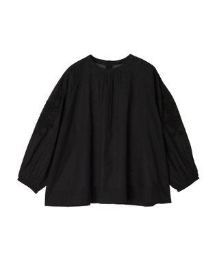 CRAFT STANDARD BOUTIQUE モチーフ刺繍ピンタックブラウス