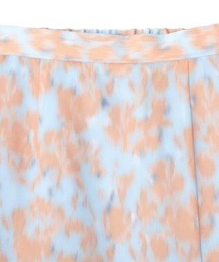 CRAFT STANDARD BOUTIQUE フラワープリントスリットロングスカート Blue