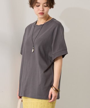 AMERICAN HOLIC 【接触冷感】スムースフレンチスリーブプルオーバー Charcoal Gray