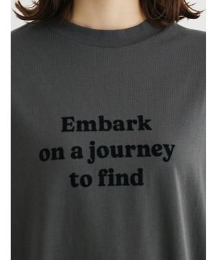 Green Parks ブロックロゴオーバーサイズＴシャツ Dark Gray