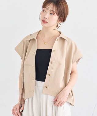 earth music&ecology コクーンフォルムシャツ