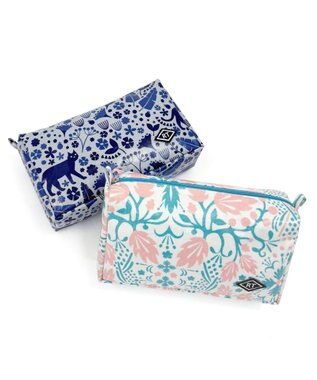 ROOTOTE 1027【ポーチ】WR.ウィズルー.ラミネート-R 01：フローラル