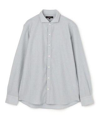 JOSEPH HOMME 【新モデル】トリコサッカーストレッチ 　ホリゾンタルカラーシャツ ライトグレー系