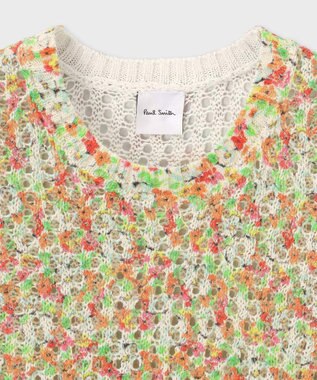 Paul Smith Garden Floral ニットベスト オレンジ