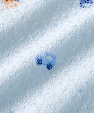 MIKI HOUSE HOT BISCUITS 【50-60cm】 総柄 プレオール ブルー