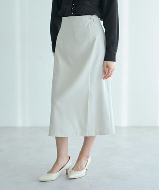 YECCA VECCA サイドベルトナロースカート Ivory