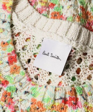 Paul Smith Garden Floral ニットベスト オレンジ