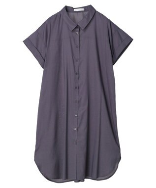 Green Parks ミディ丈半袖シャツワンピース