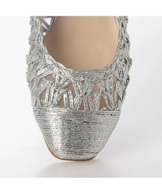 Riz raffinee <Riz raffinee>メッシュフラットパンプス シルバー