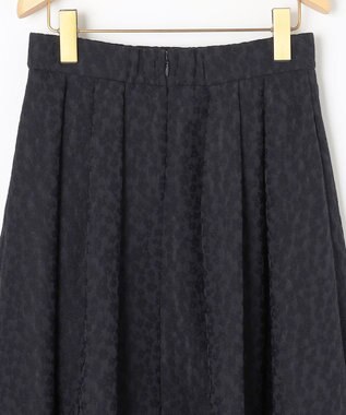 組曲 フラワージャカード フレアスカート ダークネイビー系