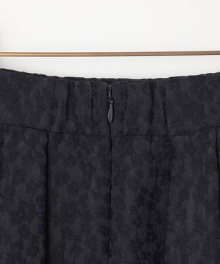 組曲 フラワージャカード フレアスカート ダークネイビー系