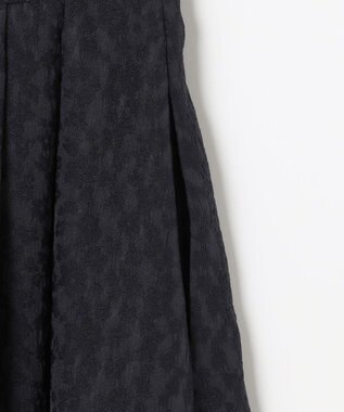 組曲 フラワージャカード フレアスカート ダークネイビー系