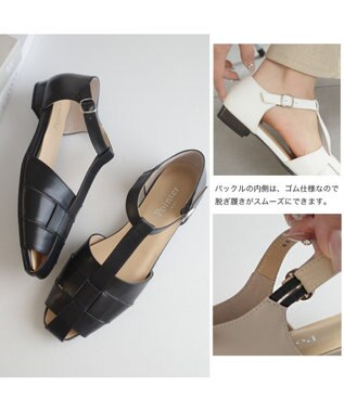 Pointer 日本製 本革グルカサンダル ブラック