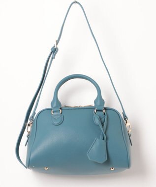 UNBILLION カシュカシュ cachecache / シボフェイクレザー2wayボストンバッグ