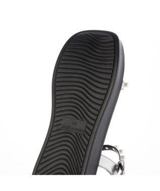 MODE ET JACOMO <noyau>パールデザイン厚底スポーツサンダル シルバー