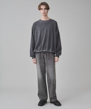 WEGO 【ユニセックス着用ITEM】バルーンクロップドプルオーバー ブラックその他