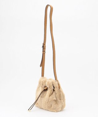 23区 【CLASSY.1月号掲載】フェイクファー ショルダーバッグ ベージュ系