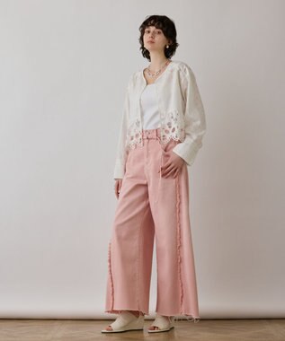 フリンジバギーパンツ