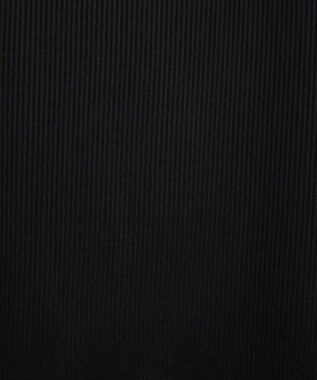 earth music&ecology フリルスリーブリブプルオーバー Black