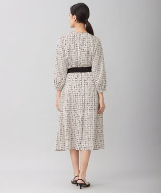 自由区 L 【セットアップ対応・洗える】スクラッチチェックプリント ブラウス ベージュ系5