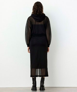 NAVE 【Nave・洗える】シアーニット スカート ブラック系