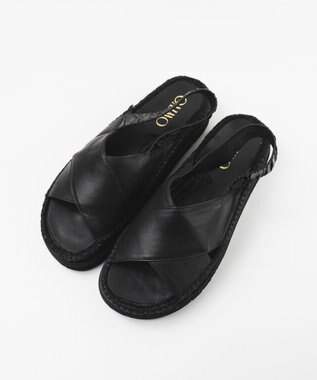 gaimo 【GAIMO/ガイモ】クロスベルトサンダル/ISA-RS ブラック