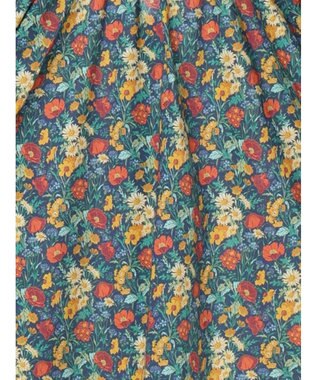Te chichi 【LIBERTY FABRICS】フリルネックブラウス ネイビー