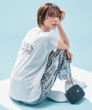 UNFILO 【新色追加】BEAUTY FORM-Tコットン ロゴフレンチT トップグレー