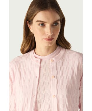DAKS John Smedley for DAKS ハウスチェックカーディガン ピンク