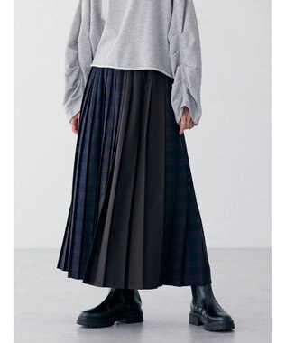 AMERICAN HOLIC アソートチェックプリーツスカート Brown