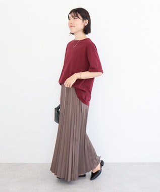 Green Parks ・ｓｗｉｎｇ　ｂｙ　シルケットオーバーサイズＴＥＥ Bordeaux