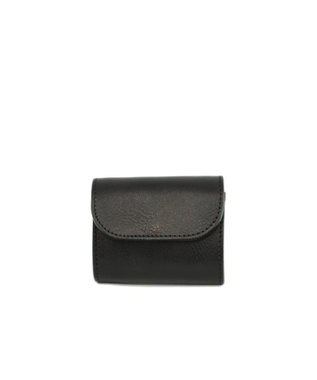 UNBILLION perche 姫路レザーかぶせミニウォレット ブラック