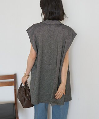 AMERICAN HOLIC テーラードミドル丈ジレ Mix