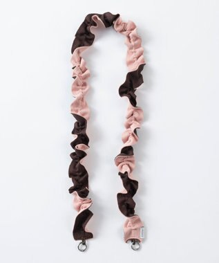 TRICOTE 【調節可能】ニットギャザーショルダーベルト 87BROWN