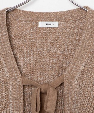 WEGO リボンニットボレロ ベージュ