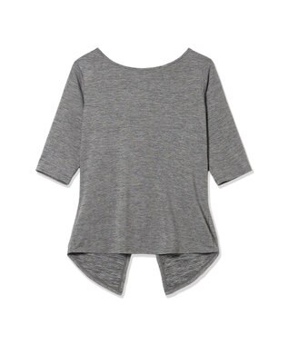 Chacott Chacott BALANCE ドライストレッチデザインTシャツ グレー杢