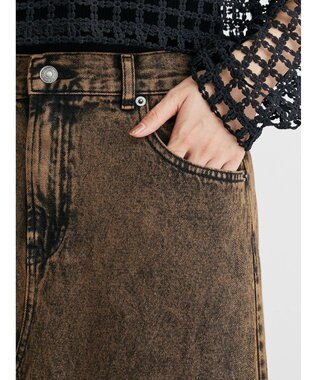 Green Parks ・ＳＵＧＡＲ　ＳＰＯＯＮ　カラーデニムスカート Brown