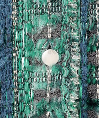 自由区 【カトリエムブーケ】Melange de couleurs カラーミックスカーディガン ブルーグレー系