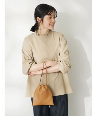 CRAFT STANDARD BOUTIQUE 衿フリルブラウス Beige