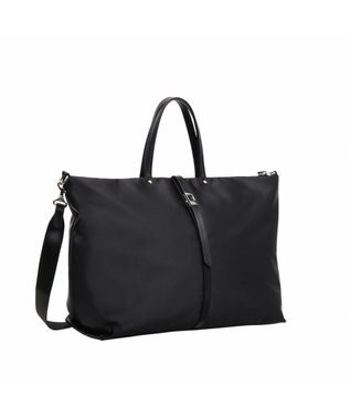 ACE BAGS & LUGGAGE PROGRES プログレ ミュー トートバッグ 2WAY セットアップ機能 ショルダーベルト付き 17396  トートバッグ レディース ユーティリティポケット ボストンバッグ ブラック