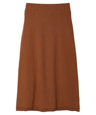CRAFT STANDARD BOUTIQUE カットオフＡライン裏毛スカート Brown
