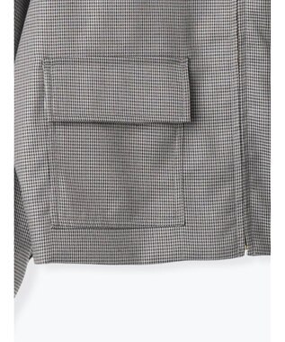 Te chichi ファブリックアソート衿付きブルゾン グレー