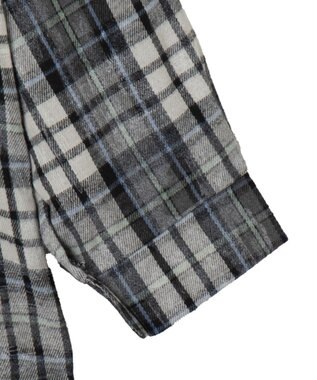 WEGO オーバーサイズチェックネルシャツ ネイビー