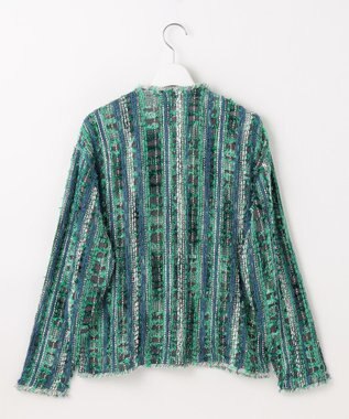 自由区 【カトリエムブーケ】Melange de couleurs カラーミックスカーディガン ブルーグレー系