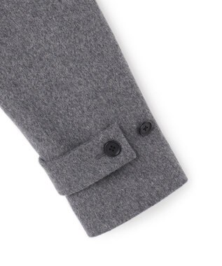 JOSEPH HOMME 【新素材】ライトウールシャギー　ステンカラーコート グレー系