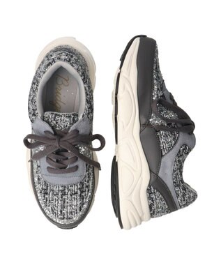 Bridget Birkin 【Bridget Birkin】異素材コンビスニーカー グレー