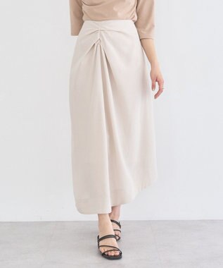 earth music&ecology ウエストツイストアシメスカート Ecru