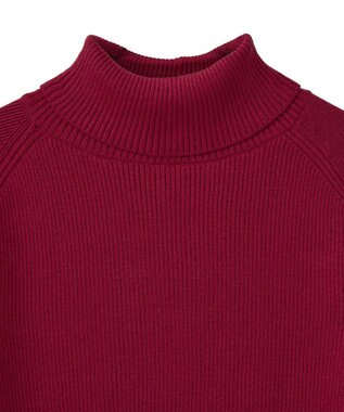 earth music&ecology 【イージーケア】【洗濯機洗い可】レンチング(TM)エコヴェロ(TM)(リブタートル) Red