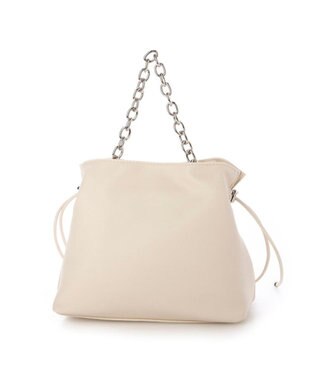 UNBILLION カシュカシュ cachecache / スクエア巾着2wayショルダー アイボリー