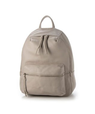 UNBILLION perche / 牛革ソフトシュリンクタイプリュック ライトグレー